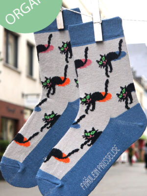 Katzen auf Punkten Socken
