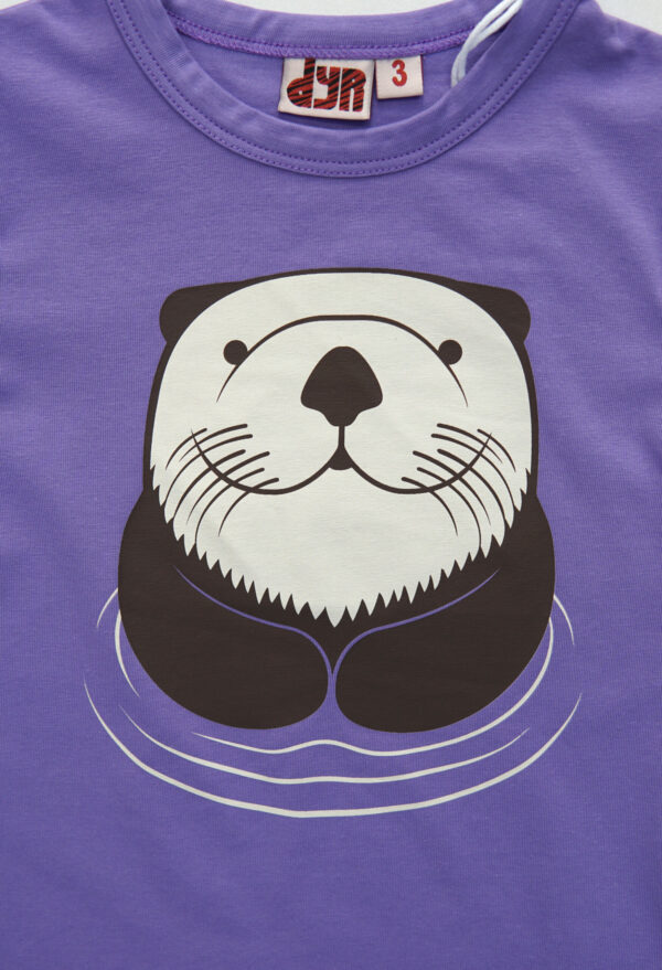 Dyr t-Shirt Otter lila