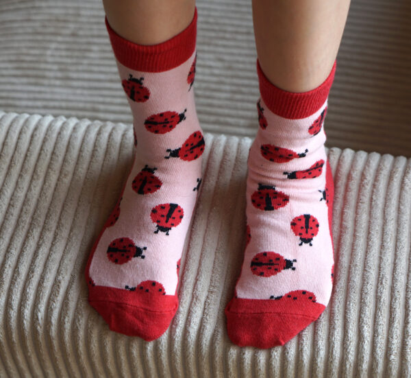 Marienkäfer Socken für Kinder